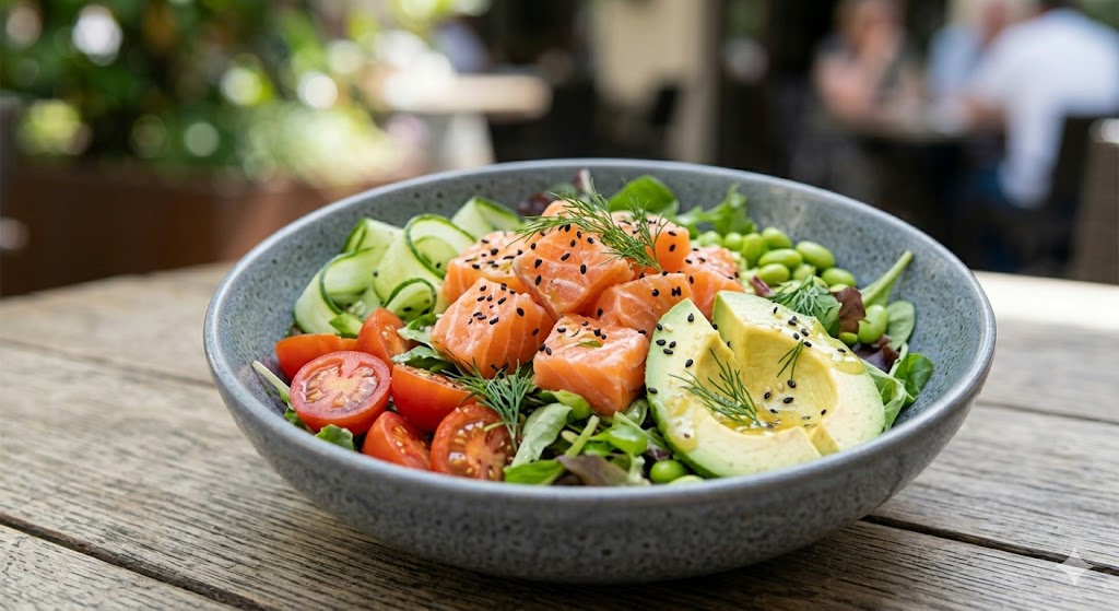Plato Saludable (Ensalada de Salmón y Aguacate)