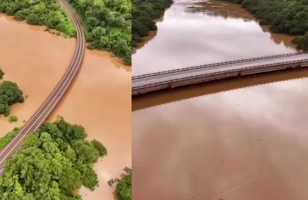 Alerta en el norte de Misiones: el arroyo Piray Guazú está a dos metros del puente Banana