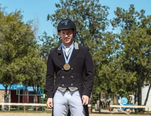 De Monte Caseros al podio sudamericano: Leonardo Godoy hizo historia con el bronce en adiestramiento ecuestre